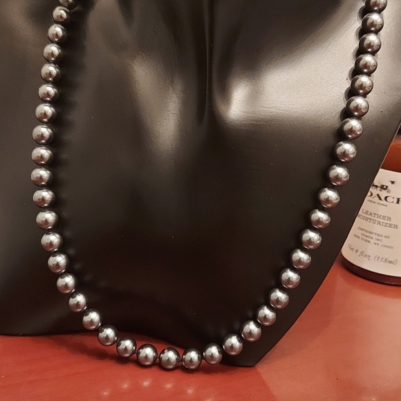 Hematite genuine stone necklace - Picture 5 of 7